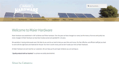 Desktop Screenshot of maierhardware.com